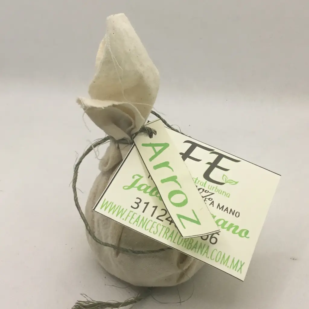 Jabón Vegano de Arroz con Aceites Escenciales